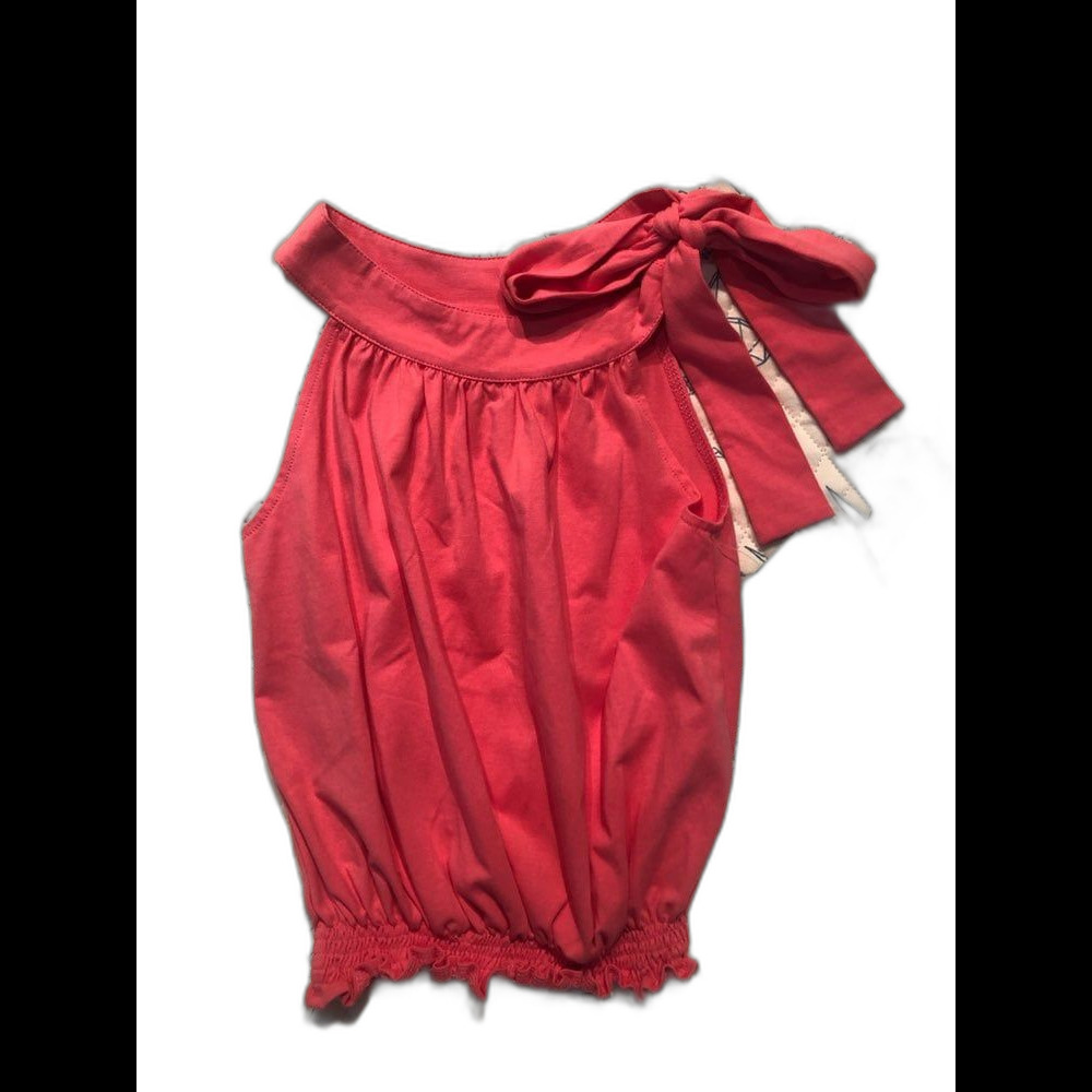 Sage And Lilly Tie Side Swoop Neck Girls Size 5 Pink Top